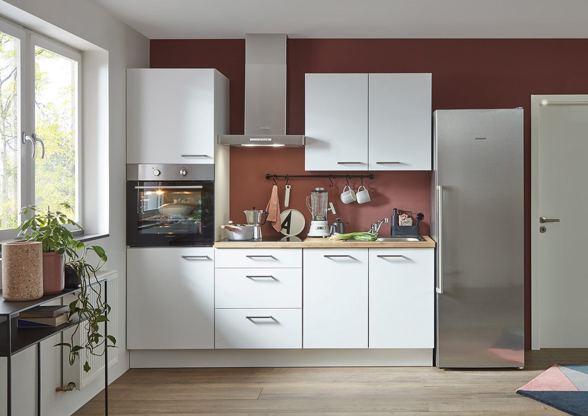 nobilia elements Küche Dresden komplett mit Elektrogeräten gespiegelte Ansicht