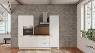 nobilia kitchen Oberhausen 255 cm online buy oak Sierra complete with hob