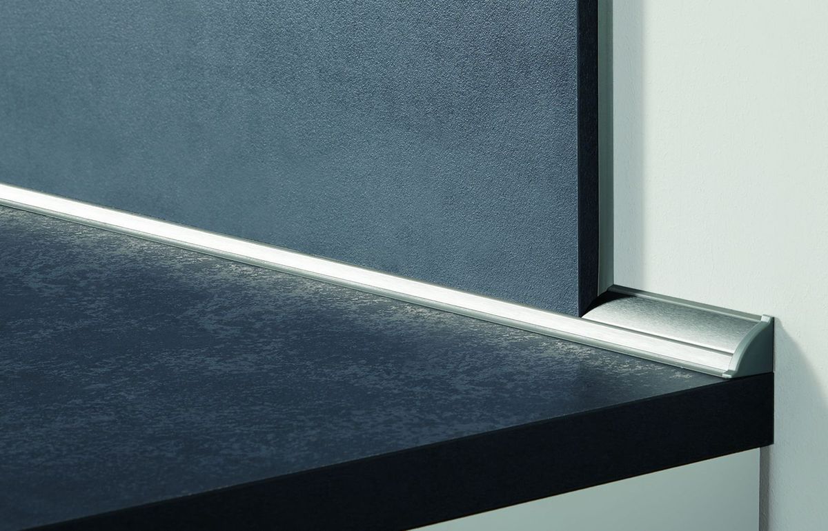nobilia Singleküche Rosenheim 240 cm Weiß matt Beton Schiefergrau mit Geschirspüler nobilia - topshousehelf.com
