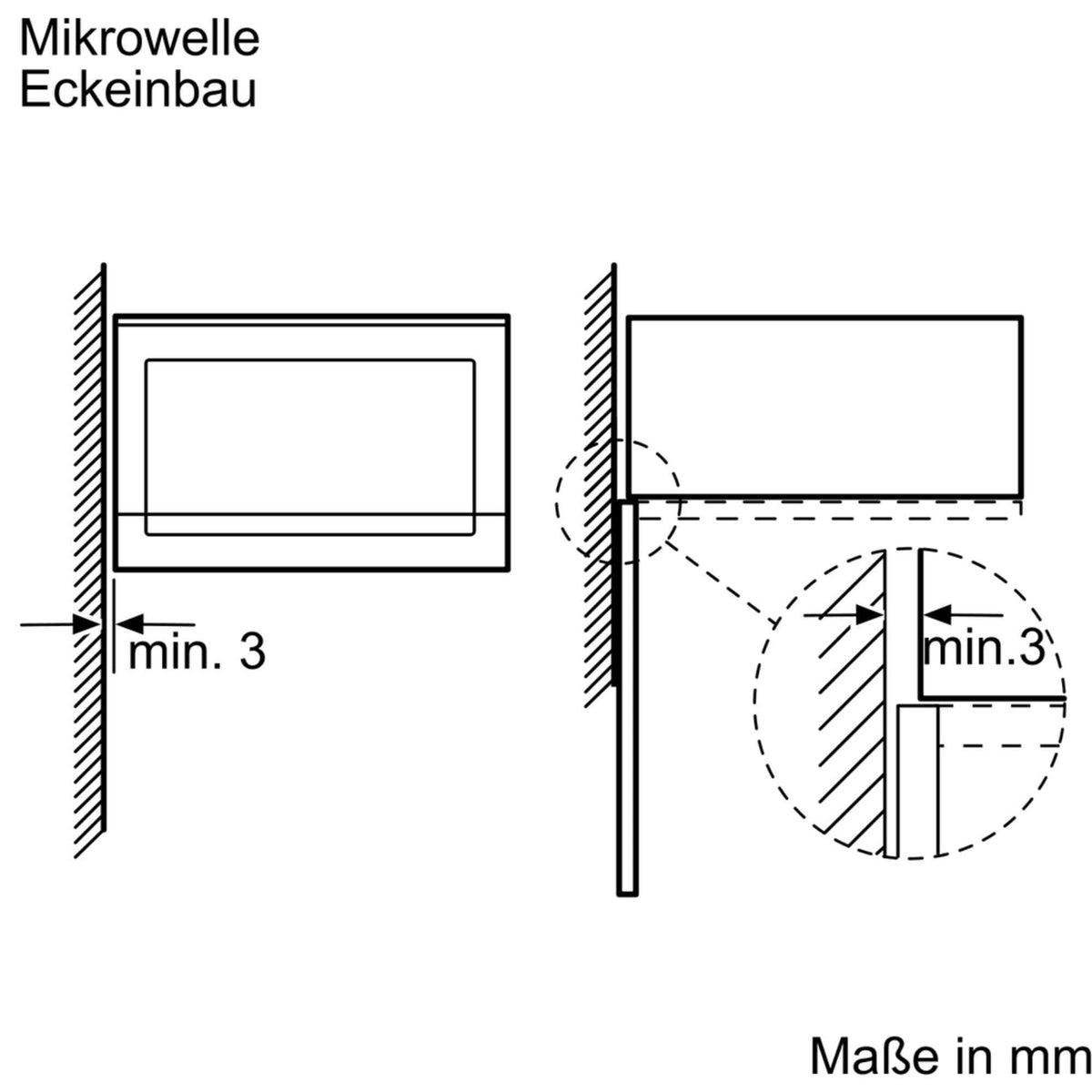 Junker Einbau-Mikrowelle JP 4119260 800 Watt und 20 Liter Garraum in schwarz Elektrogeräte Junker 