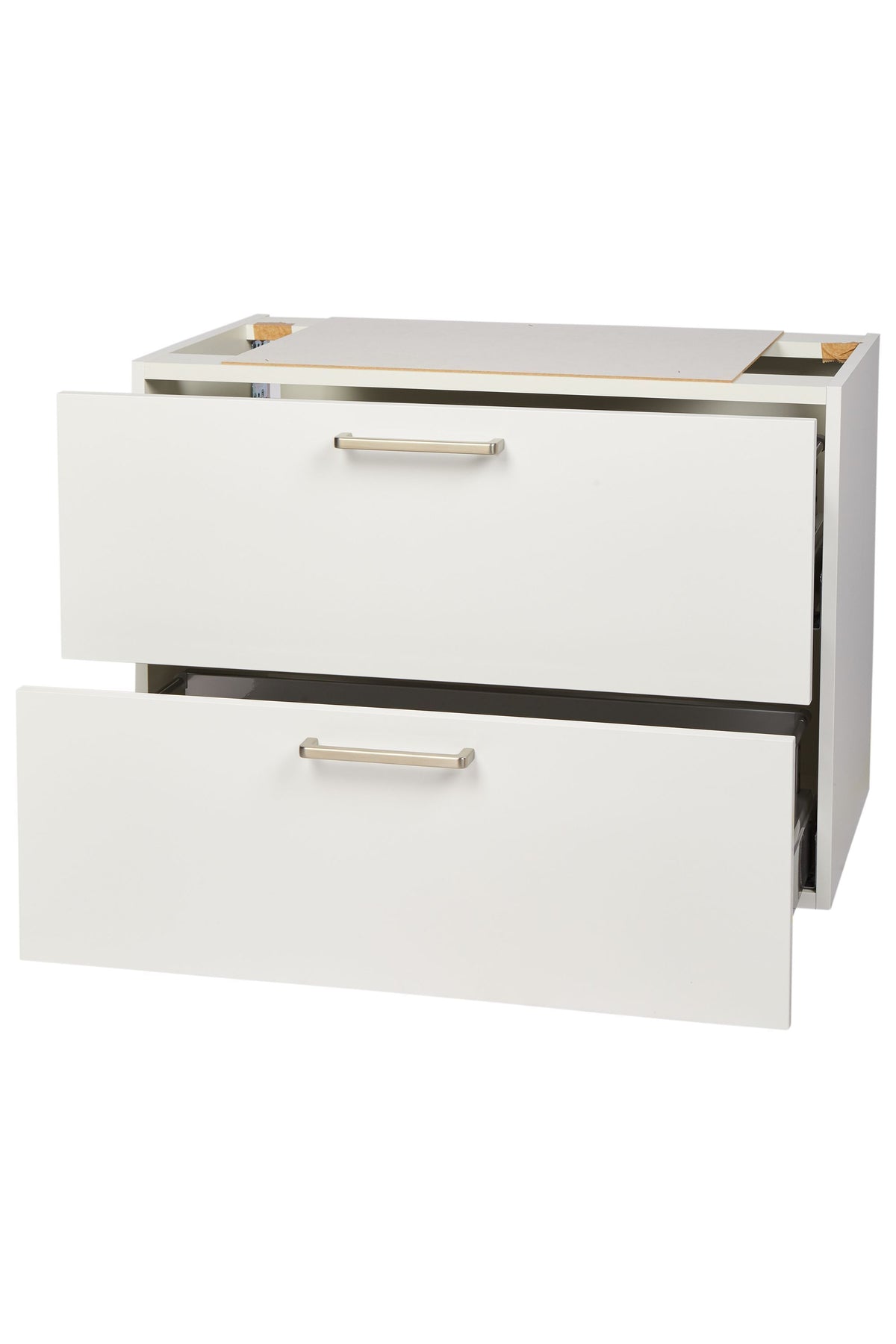 nobilia Waschtischunterschrank Badezimmer Waschbeckenunterschrank 2 Schubladen 60cm 80cm Weiß Waschbeckenunterschrank nobilia 