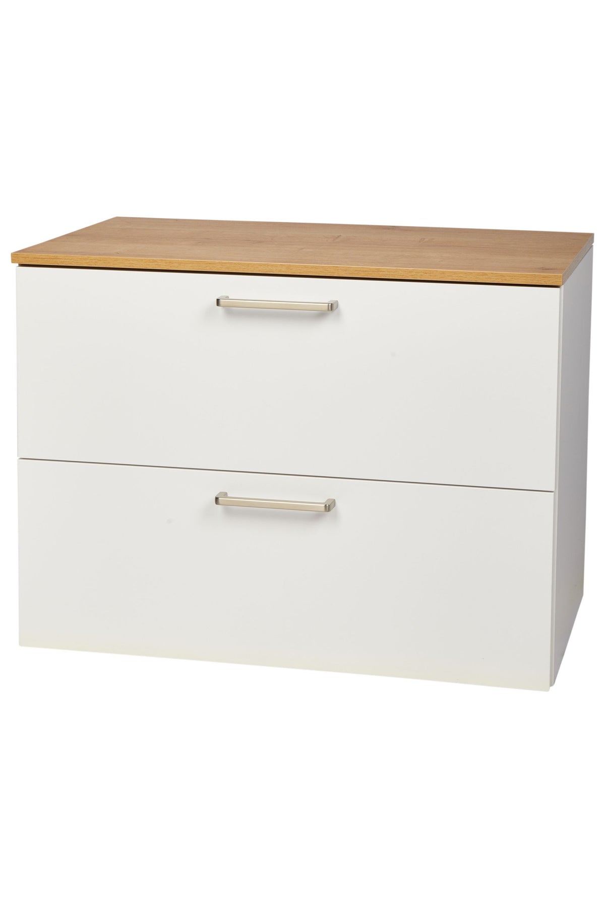 nobilia Waschtischunterschrank Badezimmer Waschbeckenunterschrank 2 Schubladen 60cm 80cm Weiß Waschbeckenunterschrank nobilia 