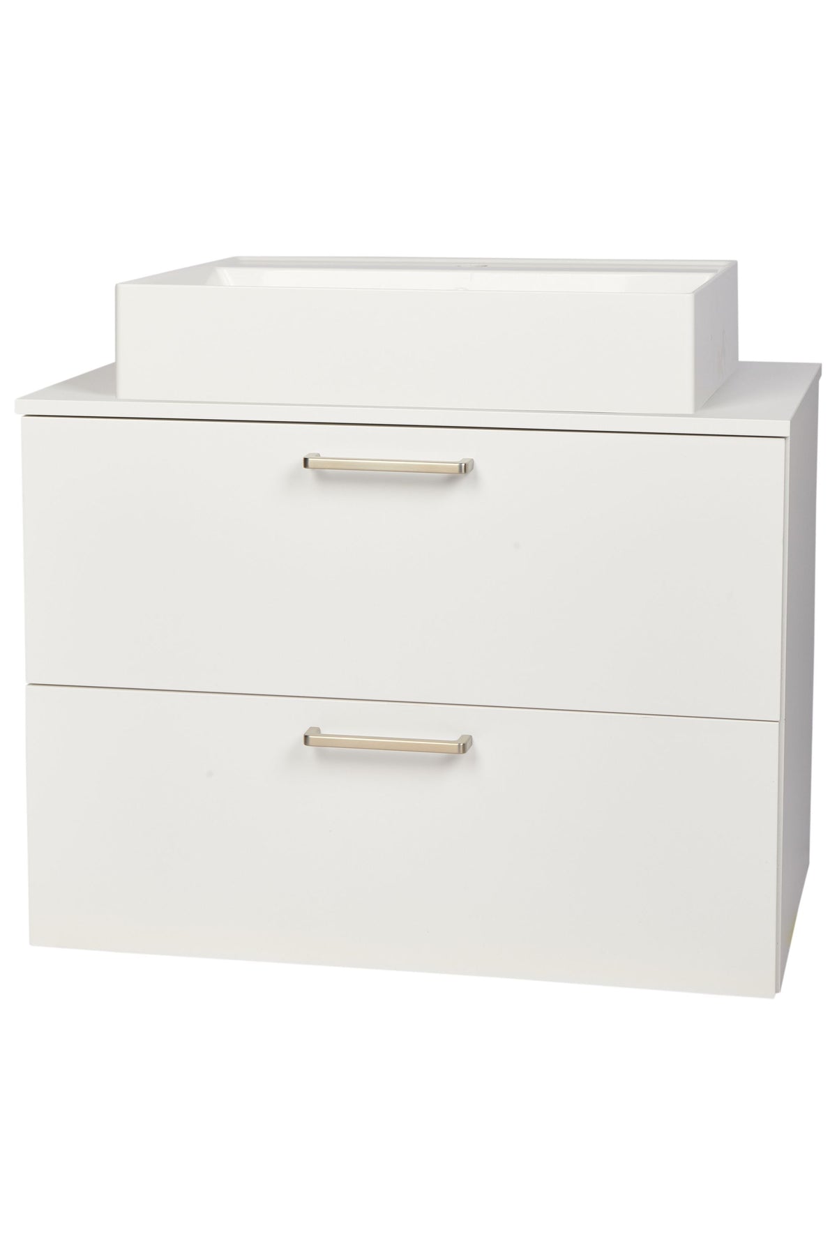 nobilia Waschtischunterschrank Badezimmer-Waschtischschrank 2 Auszüge Schubladen 60cm 80cm Waschbeckenunterschrank Waschbeckenunterschrank nobilia 