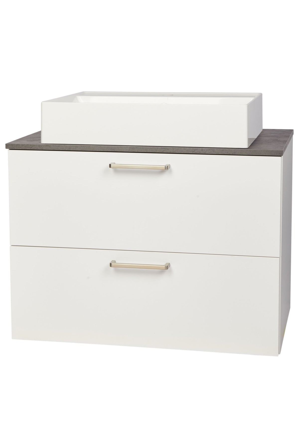 nobilia Waschtischunterschrank Badezimmer-Waschtischschrank 2 Auszüge Schubladen 60cm 80cm Waschbeckenunterschrank Waschbeckenunterschrank nobilia 