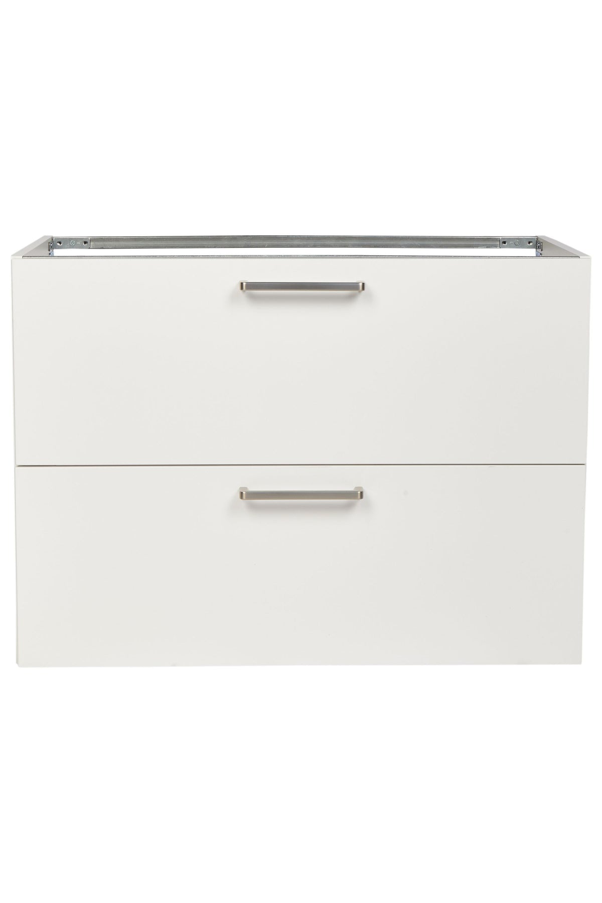 nobilia Waschtischunterschrank Badezimmer-Waschtischschrank 2 Auszüge Schubladen 60cm 80cm Waschbeckenunterschrank Waschbeckenunterschrank nobilia 