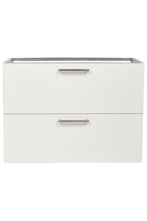 nobilia Waschtischunterschrank Badezimmer-Waschtischschrank 2 Auszüge Schubladen 60cm 80cm Waschbeckenunterschrank Waschbeckenunterschrank nobilia 