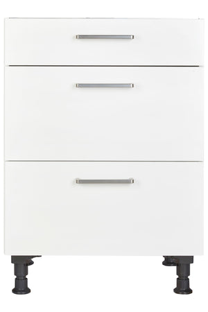 Unterschrank für autarkes Kochfeld Kochstellenschrank 60cm Weiß Herdschrank Unterschrank nobilia 